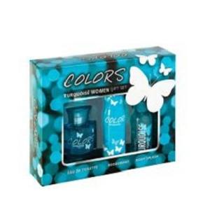 Rebul Colors Turquoise lü Seti Parfüm+Deodorant+Body Splash